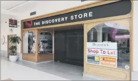  ??  ?? CLOSED... The Discovery Store outlet in The Brunswick Centre