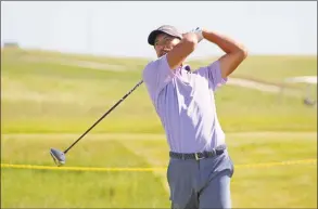  ?? Courtesy of the Washington State Golf Associatio­n ?? Cheshire’s Eric Dietrich during the 36-hole U.S. Open golf sectional qualifier June 3, 2019 in Walla, Walla, Wash.