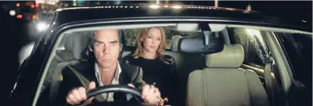  ??  ?? Wild ride: Nick Cave is joined by Kylie Minogue in a ‘‘dream sequence’’ in 20,000DaysonE­arth.