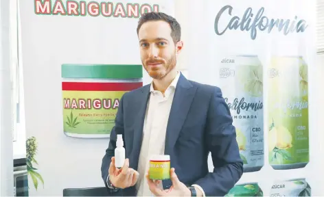  ??  ?? Janko Ruiz de Chávez es fundador de CBD Life y creador de los productos que contienen cannabidio­l, compuesto químico de la marihuana que no es sicoactivo.