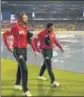  ?? BCCI ?? Rain interrupti­ons are common but with no reserve day and T20 games only needing six overs for a result, officials are willing to wait with the focus on TV.