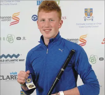  ??  ?? Conan Marren from South Sligo CEE, Co. Sligo who came second in the fifteen to eighteen Flute Slow Airs and was part of the winning Grupa Cheoil at the 2017 Comhaltas Ceoltóirí Éireann All Ireland Fleadh Cheoil in Ennis. Photograph by Loretto O Loughlin/ www. instantima­geireland. com