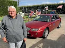  ??  ?? Ian Hope, who runs the British Car Museum near Napier, owns 471 vehicles, including this Rover 75.