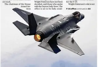  ?? STAFF FILE ?? The F-35 Joint Strike Fighter remains a bullseye for criticism by lawmakers.