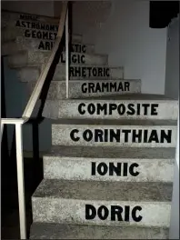  ?? Arkansas Democrat-Gazette/CYD KING ?? The 1929 Fort Smith Masonic Temple has a mezzanine and two stories above ground. There’s also a basement below with marble and granite staircases and many of the original fixtures.