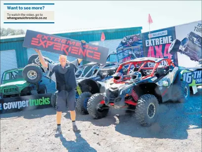  ?? PHOTO / BEVAN CONLEY ?? Former NZ 4x4 champion Dan Cowper is building up infrastruc­ture for his 4x4 experience on his Turakina property.