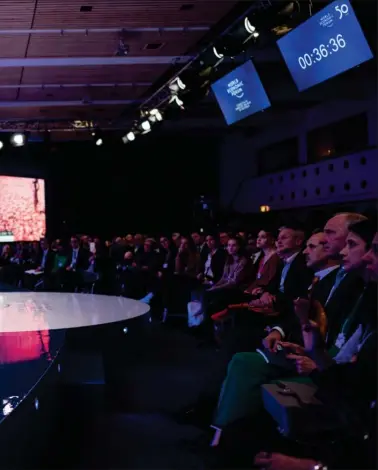  ??  ?? Der bliver lyttet, når Greta Thunberg taler i Davos. Da hun deltog for et år siden, vidste mange ikke, hvem hun var. Foto: WEF/Manuel Lopez