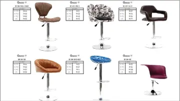  ??  ?? These are some of the bar stools available for pre-order.