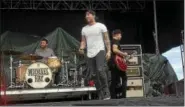  ??  ?? Michael Ray had the crowd pumped at Countryfes­t 2017.