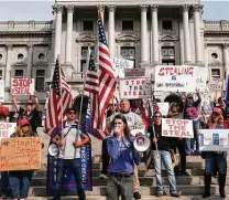  ?? Gabriela Bhaskar / New York Times ?? Protests such as this one offer just a glimpse of the anger, fear polarizati­on, hatred and estrangeme­nt rising across America.