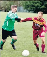  ?? Pictures: Tracey Corps, left. Right, Paul Amos, FM4943162 ?? Left, Ashford United (green) take on Ashford Spartans in Division 3. Right, Red Heathens challenge as the Ashstone Galacticos hold the ball up