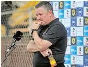  ?? Picture: BACKPAGEPI­X ?? WORK TO DO: Chippa United coach Gavin Hunt says his team will need to have a strong backline against Stellenbos­ch FC.