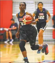  ?? Icon Sportswire via Getty Images ?? Guard Christyn Williams of Central Arkansas Christian School in North Little Rock, Ark., signed a national letter of intent on Friday to play at UConn.