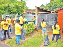  ??  ?? Los voluntario­s visitaron casa por casa durante la minga y recorriero­n más de 221 manzanas.