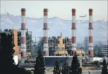  ?? Photog raphs by Myung J. Chun Los Angeles Times ?? THE L.A. Department of Water and Power’s Valley Generating Station in Sun Valley has been leaking methane for several years. The DWP says it learned of the leak in 2019; it didn’t notify the public until last month.