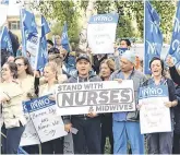  ??  ?? Action: INMO members protest over pay in September