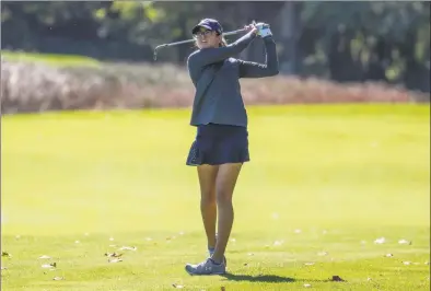  ?? Yale University / Contribute­d photo ?? Ami Gianchanda­ni, a member of the Yale University women’s golf team, has earned a spot in next month’s U.S. Women’s Amateur.