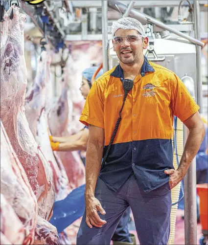  ??  ?? Cailebb Duncan said he never dreamed he’d become a training officer when he first started on the factory floor as a 17-year-old school leaver. PHOTO: DUBBO PHOTO NEWS/EMY LOU