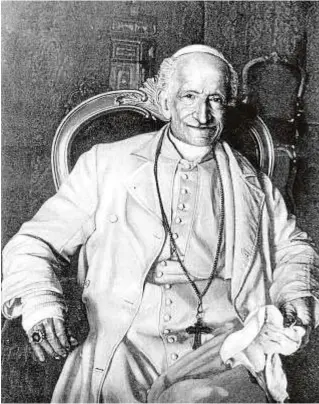  ?? ABC ?? Grabado del Papa León XIII.
