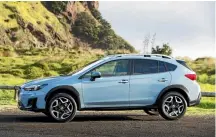  ??  ?? It’s a very familiar profile, but new XV has a 25mm-longer wheelbase and is 10mm lower than previous model.