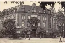  ?? ARCHIV / PHILLER ?? Ansicht aus den 1920ern vom Jenaer „Hotel Schwan“, aus dem Bestand von Kristian Philler, der beim Wettbewerb in der Kategorie Quantität den 1. Platz belegte.