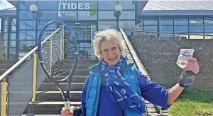  ?? Picture: SWNS ?? Court out..tennis fan Juliet Casciano found Tides leisure centre declined cash