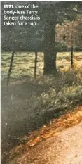  ??  ?? 1971: one of the body-less Terry Sanger chassis is taken for a run