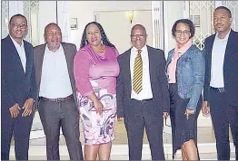  ?? ?? Some executive members of the Eswatini Olympic and Commonweal­th Games Associatio­n (EOCGA) during the farewell function on Thursday at Royal Villas.