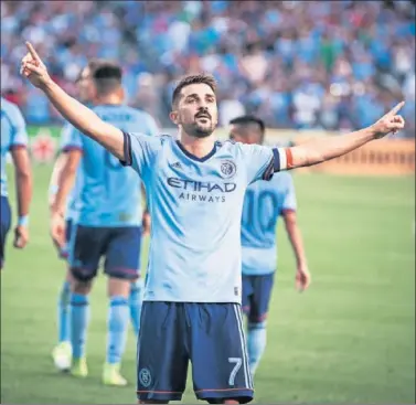  ??  ?? LA ESTRELLA. David Villa es el jugador más valorado en el campeonato de Estados Unidos.