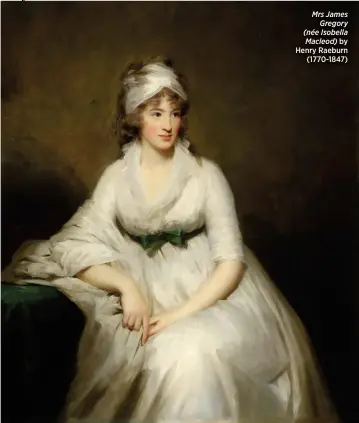  ?? ?? Mrs James Gregory (née Isobella Macleod) by Henry Raeburn (1770-1847)