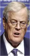  ?? Phelan M. Ebenhack photos / Associated Press ?? David Koch