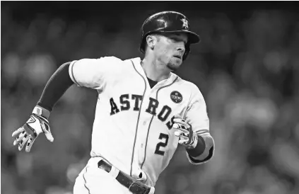  ?? TROY TAORMINA/USA TODAY SPORTS ?? Astros third baseman Alex Bregman has become the 12th player in franchise history to reach 30 home runs in a season.