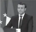  ??  ?? Presidenti francez, Macron