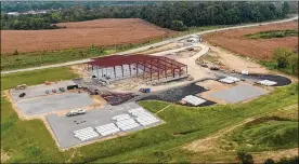  ?? PHOTOS BY TY GREENLEES / STAFF ?? The Ohio Department of Transporta­tion is the first tenant in Greene County’s OVCH Industrial Park. Located on Innovation Way at Ohio 380, the new ODOT garage is less than a mile from the current operating location at 622 Ohio 380.