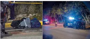  ??  ?? Encuentran. En una zona hotelera de Cancún, dos cuerpos fueron hallados en maletas.