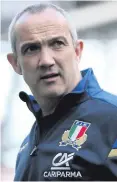  ??  ?? Minor tweaks: Italy’s head coach Conor O’Shea