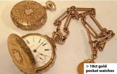  ?? ?? > 18ct gold pocket watches