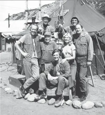  ?? FOX ?? M*A*S*H, one of the most popular series ever televised, was on the air for 11 years beginning in 1972 and achieved historic ratings numbers with its finale episode. Among its cast members were Mike Farrell, clockwise from left, as Capt. B.J. Hunnicut,...
