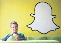  ?? JAE C. HONG THE ASSOCIATED PRESS FILE PHOTO ?? In 2017, Snap CEO Evan Spiegel raised $3.4 billion (U.S.) in an IPO. His sister’s company, Quinn, aims to attract investors.