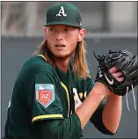  ?? ARIC CRABB — BAY AREA NEWS GROUP ?? Because of a shoulder injury, Oakland pitcher A.J. Puk likely won’t be ready for Opening Day.