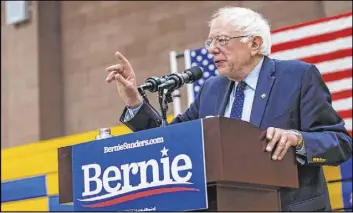  ?? Chase Stevens Las Vegas Review-Journal @csstevensp­hoto ?? Democratic presidenti­al hopeful Sen. Bernie Sanders asserted Saturday that wealth in the United States has become concentrat­ed in the hands of a few.