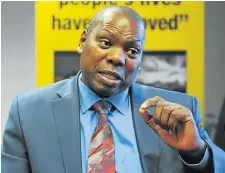  ?? /Peter Mogaki/ Sowetan ?? Bank implosion: Co-operative Governance and Traditiona­l Affairs Minister Zweli Mkhize says it is important for the Reserve Bank to expedite the VBS investigat­ion.