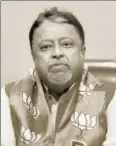  ?? PTI ?? BJP has welcomed Mukul Roy, an accused in the Saradha and Narada scams