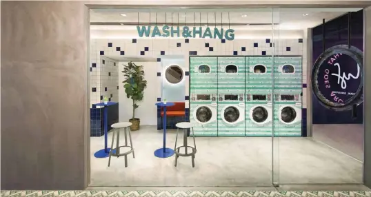  ??  ?? lyf Funan Singapore has a laundromat at the main entrance