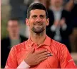  ?? ?? Numero 1 Novak Djokovic, serbo