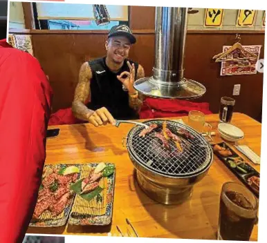  ?? GETTY IMAGES/INSTAGRAM/SHUTTERSTO­CK ?? Korea opportunit­y (clockwise from left): Lingard before his home debut, enjoying a Korean barbecue, and he is the centre of FC Seoul’s branding as the biggest crowd for six years come to see the game