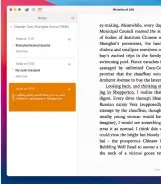  ??  ?? In Books, you can makes notes in the margins and sync them across devices.