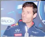  ??  ?? Mark Webber, piloto # 2 del Infiniti Red Bull Racing