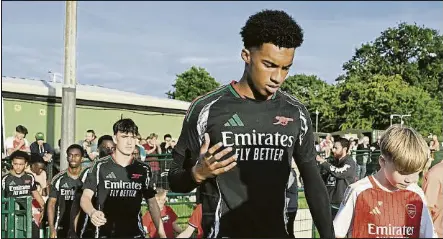  ?? FOTO: INSTAGRAM ?? Zac Shuaib, en un partido de esta temporada con el equipo sub-18 del Arsenal