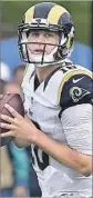  ?? Mark J. Terrill Associated Press ?? JARED GOFF, who grew up as a fan of Brees, makes his second start.